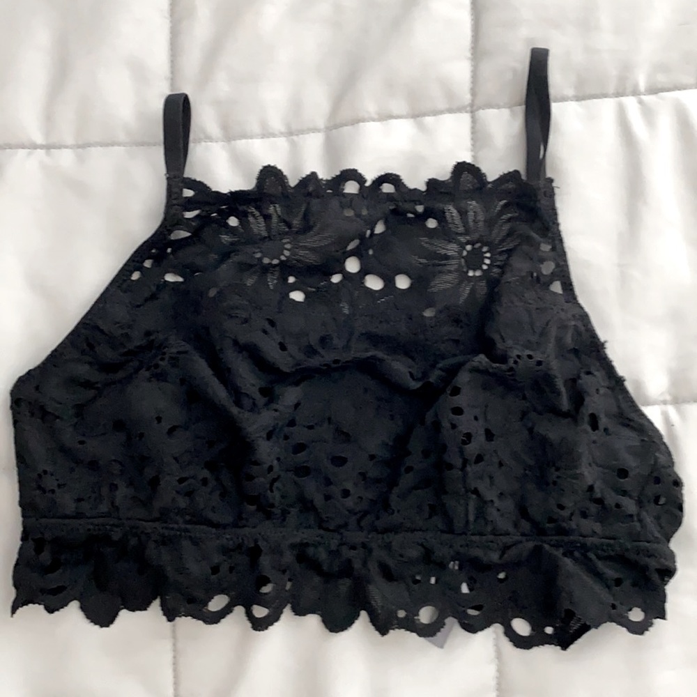 black aerie bralette top